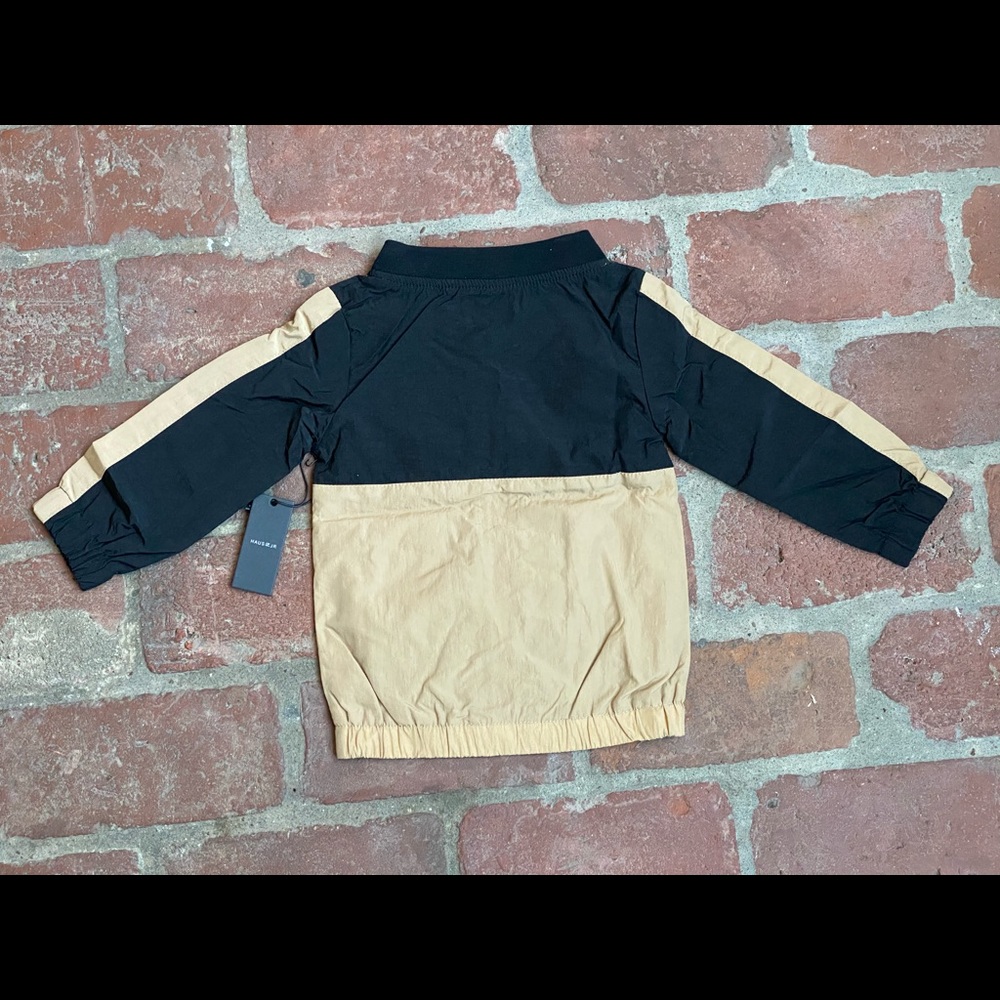 Haus of Jr black & cream windbreaker Sz 1-2T NWT - Picture 5 of 6